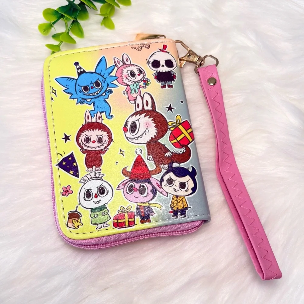 Monster Characters Zippy Wallet with‎ Wrist Strap